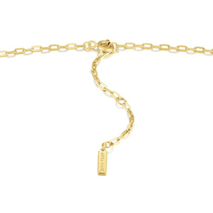 Gold Horseshoe Link Necklace