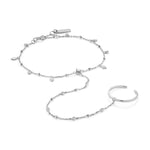 Silver Bohemia Hand Chain Bracelet