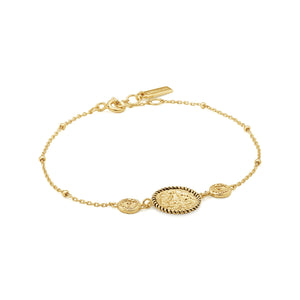 
            
                Load image into Gallery viewer, Gold Winged Goddess Bracelet
            
        