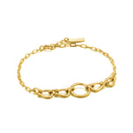 Gold Horseshoe Link Bracelet