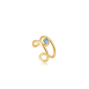 
            
                Load image into Gallery viewer, Gold Tidal Abalone Ear Cuff
            
        