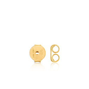 Gold Tidal Abalone Mini Hoop Earrings