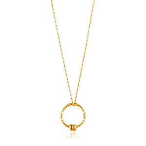 
            
                Load image into Gallery viewer, Gold Modern Circle Necklace
            
        
