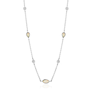 
            
                Load image into Gallery viewer, Opal Colour Silver Necklace
            
        