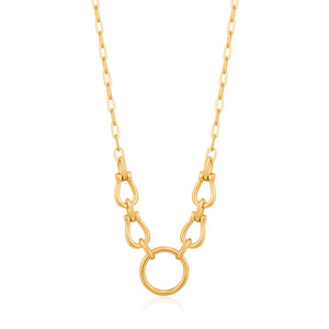 
            
                Load image into Gallery viewer, Gold Horseshoe Link Necklace
            
        