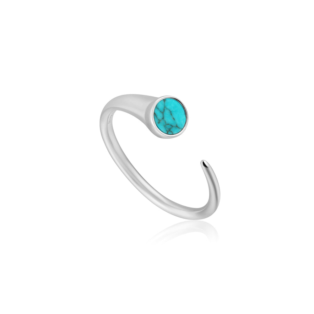 
            
                Load image into Gallery viewer, Silver Turquoise Claw Ring
            
        
